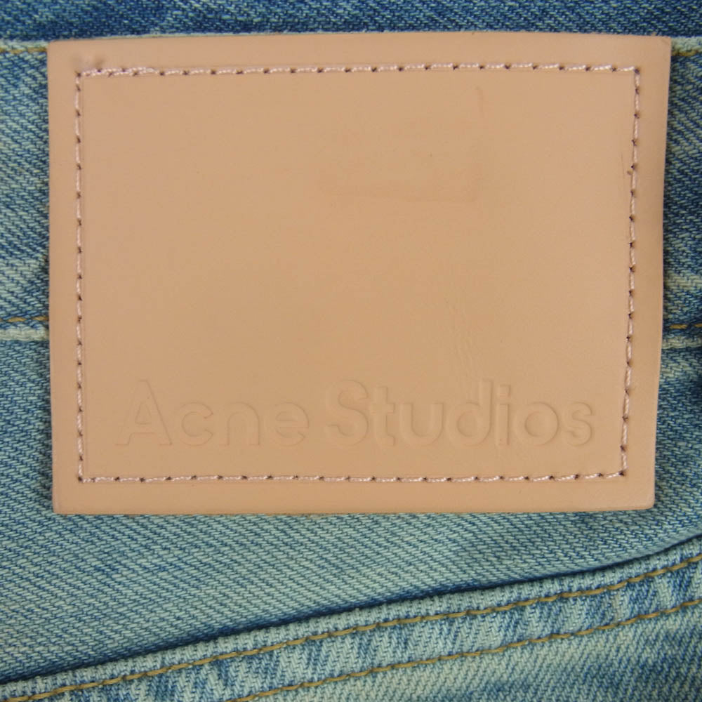 ACNE STUDIOS アクネストゥディオズ B00317 2021M Penicillin ペニシリン ダメージ加工 ルーズフィット ジーンズ デニム パンツ インディゴブルー系 30 / 32【中古】