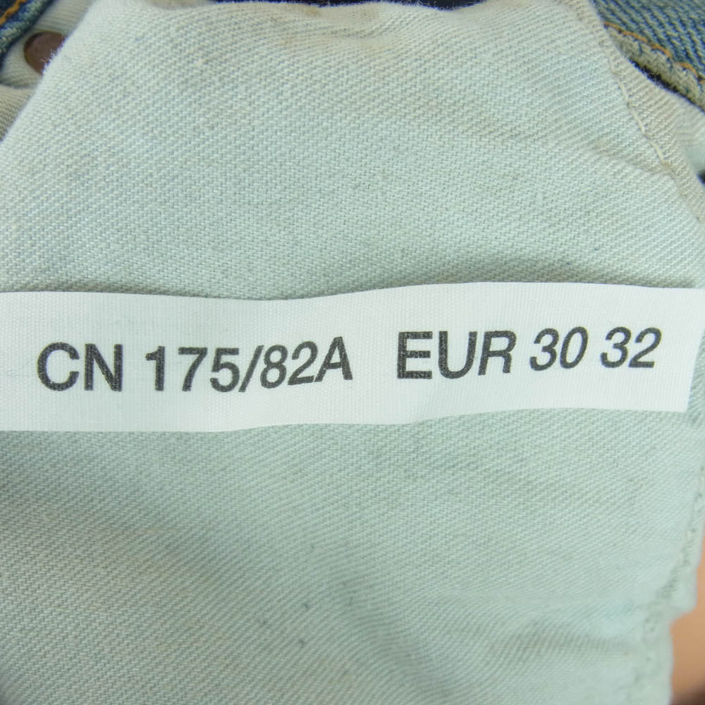 ACNE STUDIOS アクネストゥディオズ B00317 2021M Penicillin ペニシリン ダメージ加工 ルーズフィット ジーンズ デニム パンツ インディゴブルー系 30 / 32【中古】