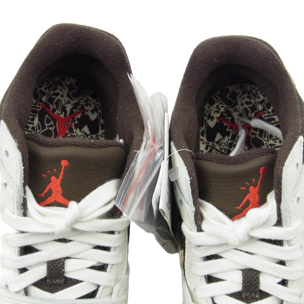NIKE ナイキ × TRAVIS SCOTT トラヴィススコット フェイクバスターズ鑑定済 FZ8117-100 ORDAN JUMPMAN JACK SP SAIL ジャンプマン ジャック スニーカー ホワイト系 ブラウン系 27cm【新古品】【未使用】【中古】