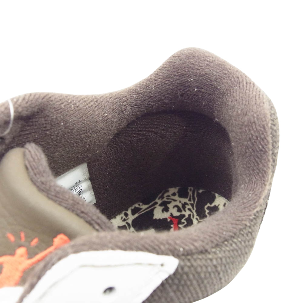 NIKE ナイキ × TRAVIS SCOTT トラヴィススコット フェイクバスターズ鑑定済 FZ8117-100 ORDAN JUMPMAN JACK SP SAIL ジャンプマン ジャック スニーカー ホワイト系 ブラウン系 27cm【新古品】【未使用】【中古】