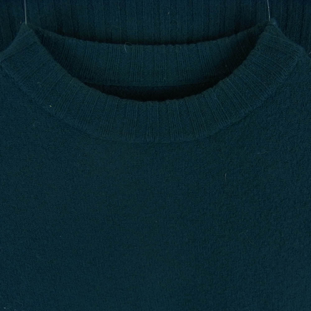 JIL SANDER ジルサンダー JSMR752026 サイド スリット ウール ニット セーター イタリア製 ダークグリーン系 46【中古】