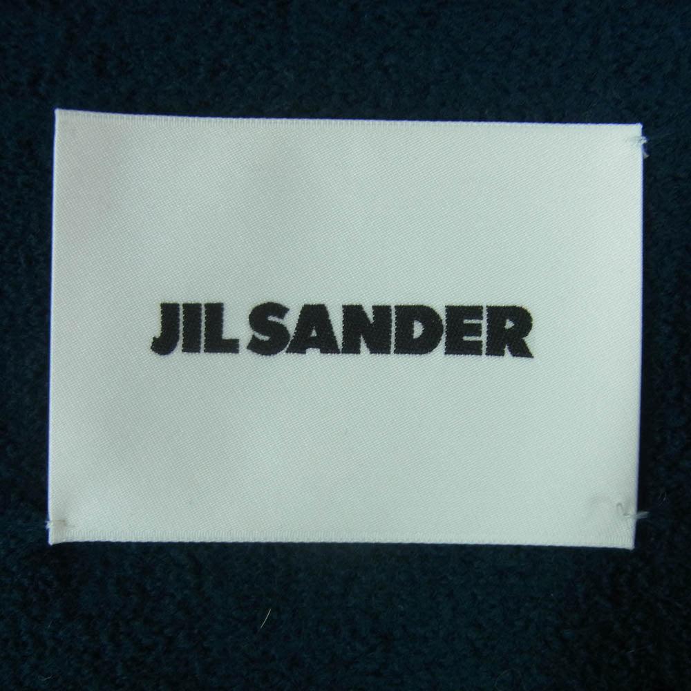 JIL SANDER ジルサンダー JSMR752026 サイド スリット ウール ニット セーター イタリア製 ダークグリーン系 46【中古】