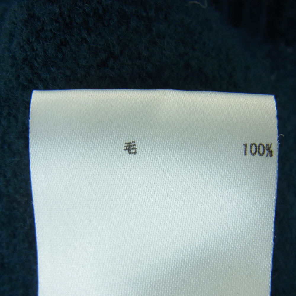 JIL SANDER ジルサンダー JSMR752026 サイド スリット ウール ニット セーター イタリア製 ダークグリーン系 46【中古】
