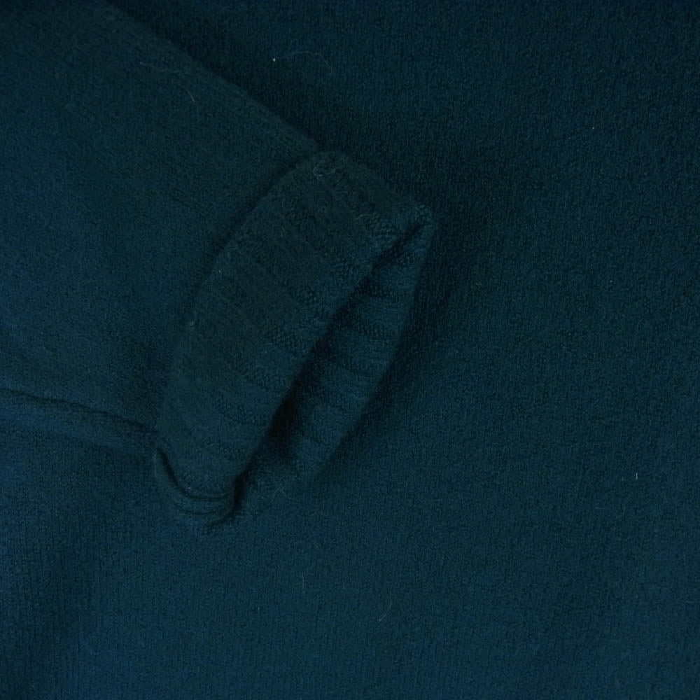 JIL SANDER ジルサンダー JSMR752026 サイド スリット ウール ニット セーター イタリア製 ダークグリーン系 46【中古】