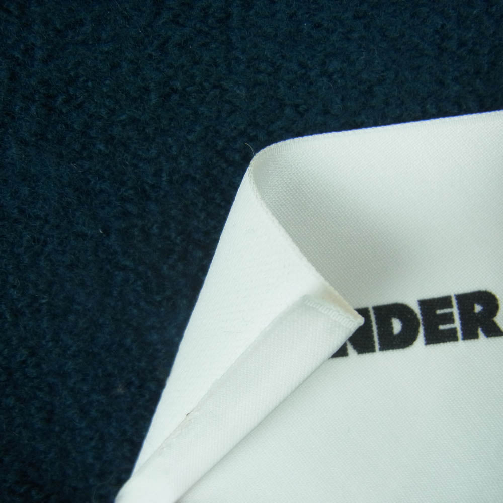 JIL SANDER ジルサンダー JSMR752026 サイド スリット ウール ニット セーター イタリア製 ダークグリーン系 46【中古】