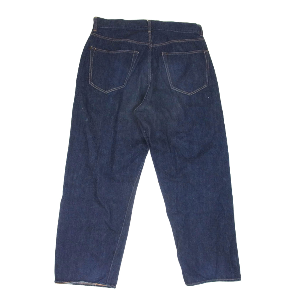 COMOLI コモリ 22AW W03-03003 5P ワイド ボタンフライ デニム パン インディゴブルー系 2【中古】