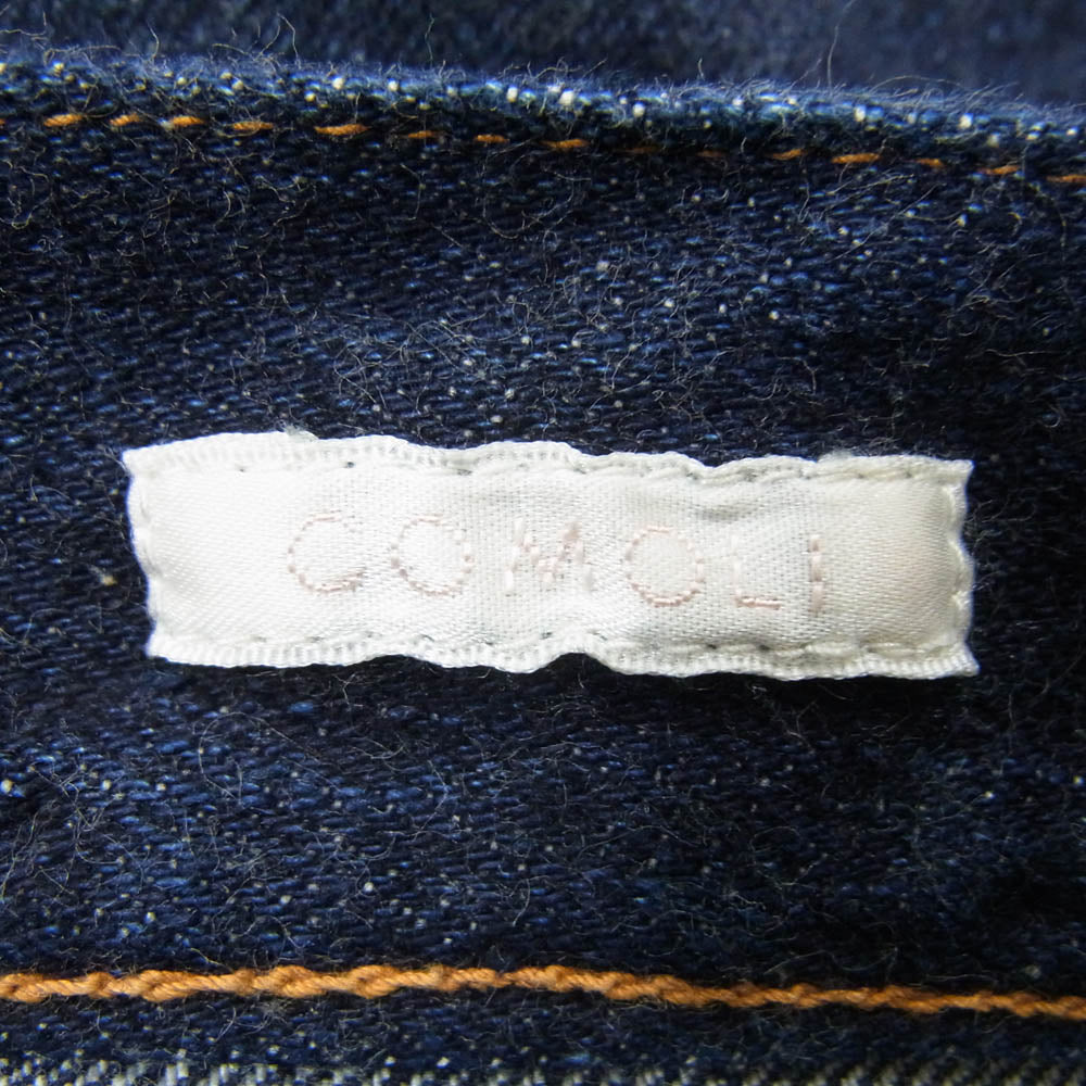 COMOLI コモリ 22AW W03-03003 5P ワイド ボタンフライ デニム パン インディゴブルー系 2【中古】