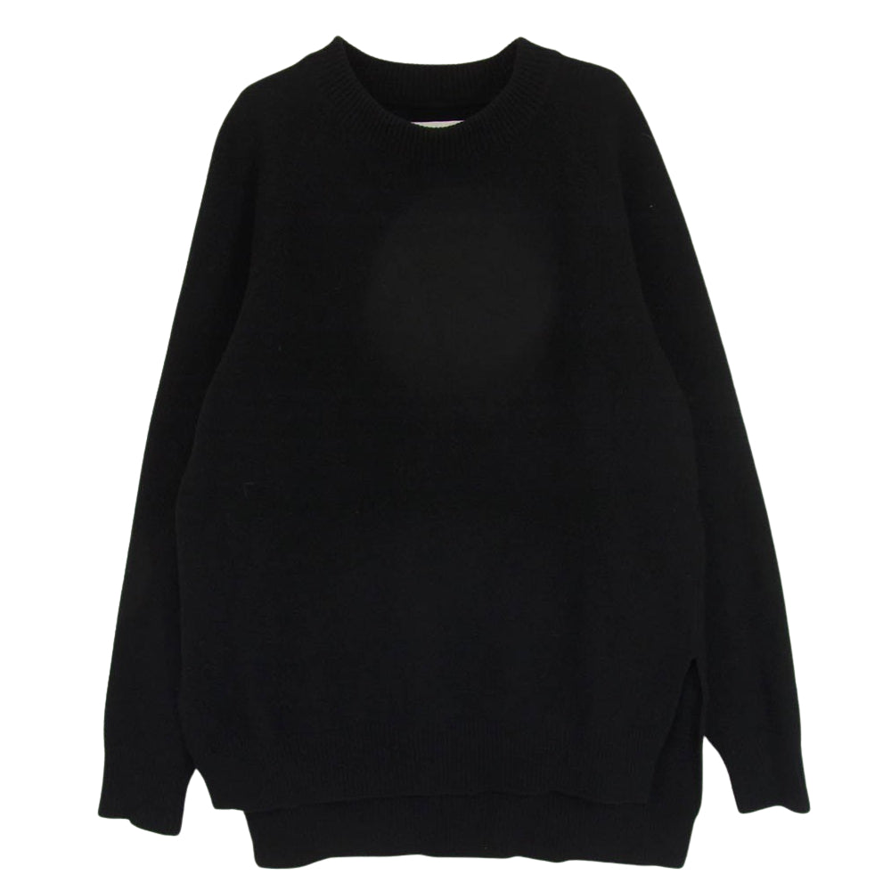 JIL SANDER ジルサンダー JSMR751001 サイド スリット ニット ブラック系 44【中古】