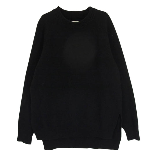 JIL SANDER ジルサンダー JSMR751001 サイド スリット ニット ブラック系 44【中古】