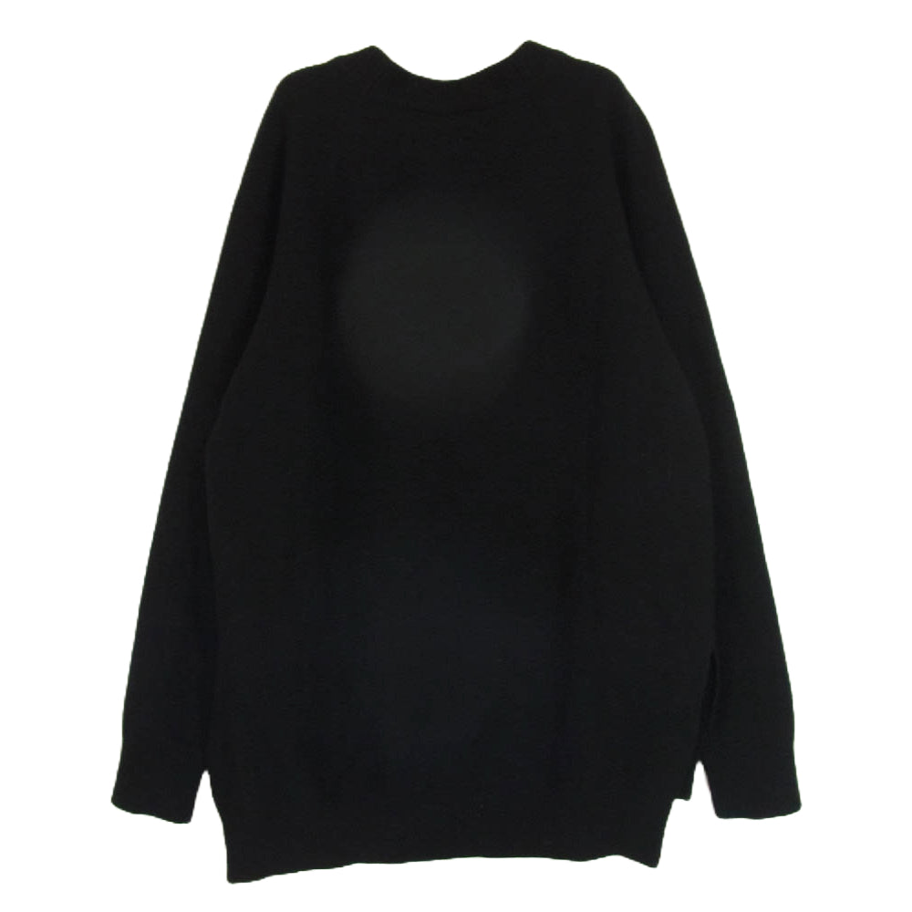 JIL SANDER ジルサンダー JSMR751001 サイド スリット ニット ブラック系 44【中古】
