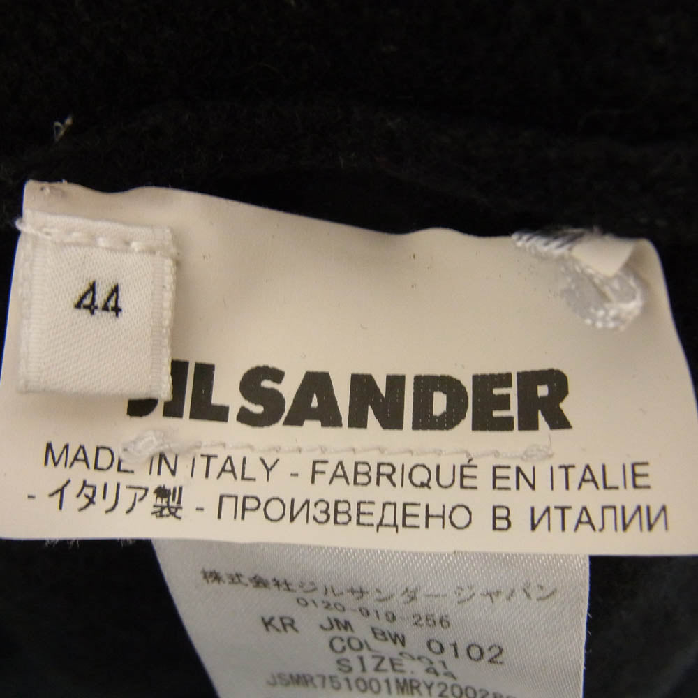 JIL SANDER ジルサンダー JSMR751001 サイド スリット ニット ブラック系 44【中古】