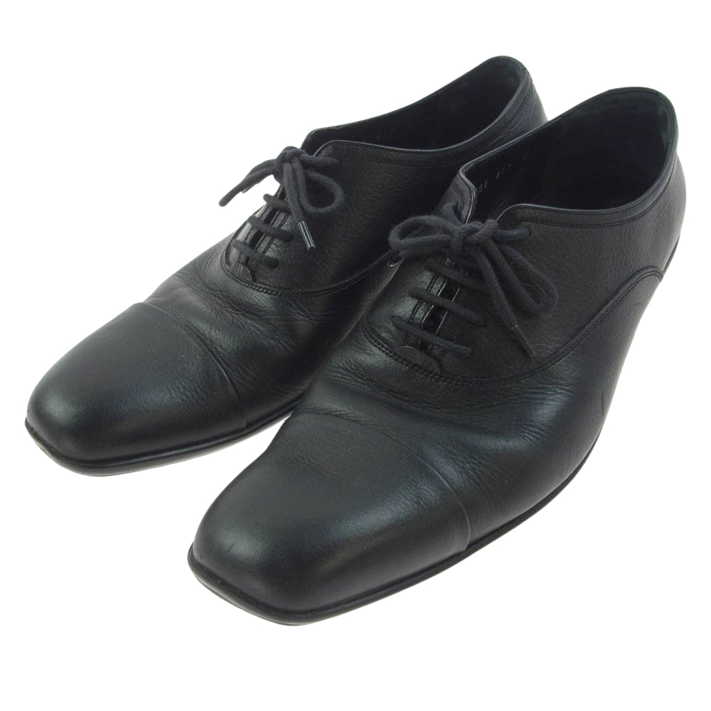 Salvatore Ferragamo サルヴァトーレフェラガモ 82600 ビジネス レザー ドライビング シューズ ブラック系 8【中古】