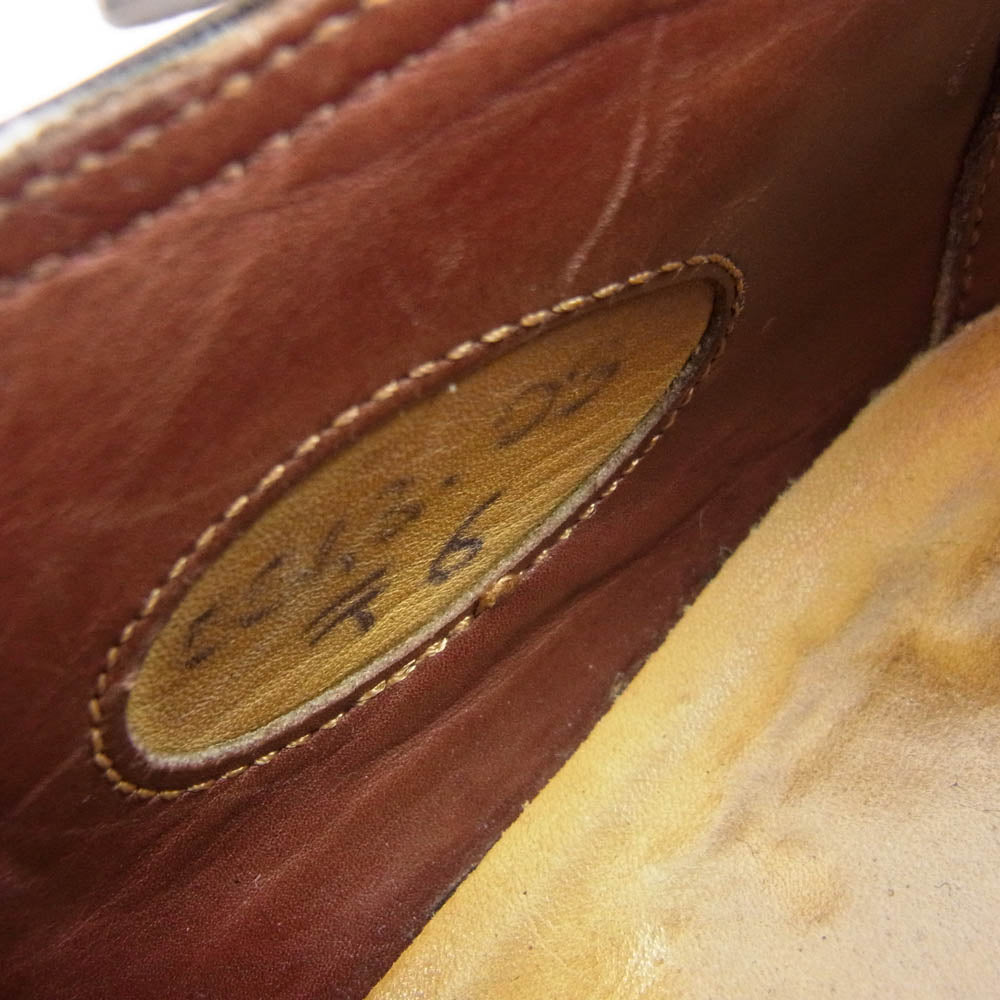 Santoni サントーニ イタリア製 ダブルモンク レザー シューズ ワインレッド系 6【中古】