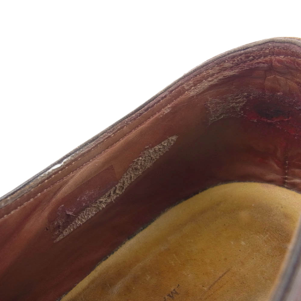 Santoni サントーニ イタリア製 ダブルモンク レザー シューズ ワインレッド系 6【中古】