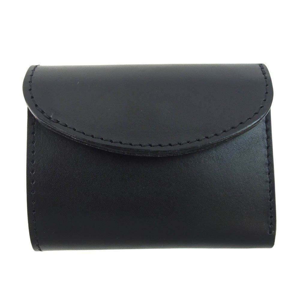 ALZUNI アルズニ 三つ折り財布 コンパクト ミニ財布 ブラック系【極上美品】【中古】