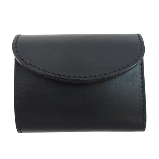 ALZUNI アルズニ 三つ折り財布 コンパクト ミニ財布 ブラック系【極上美品】【中古】