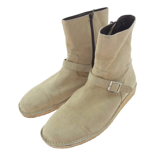 glamb グラム GB06AW AC16 Oliver Boots スエード サイドジップ エンジニアブーツ ベージュ系 1【中古】