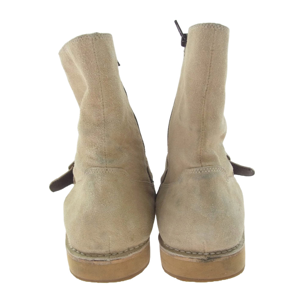 glamb グラム GB06AW AC16 Oliver Boots スエード サイドジップ エンジニアブーツ ベージュ系 1【中古】