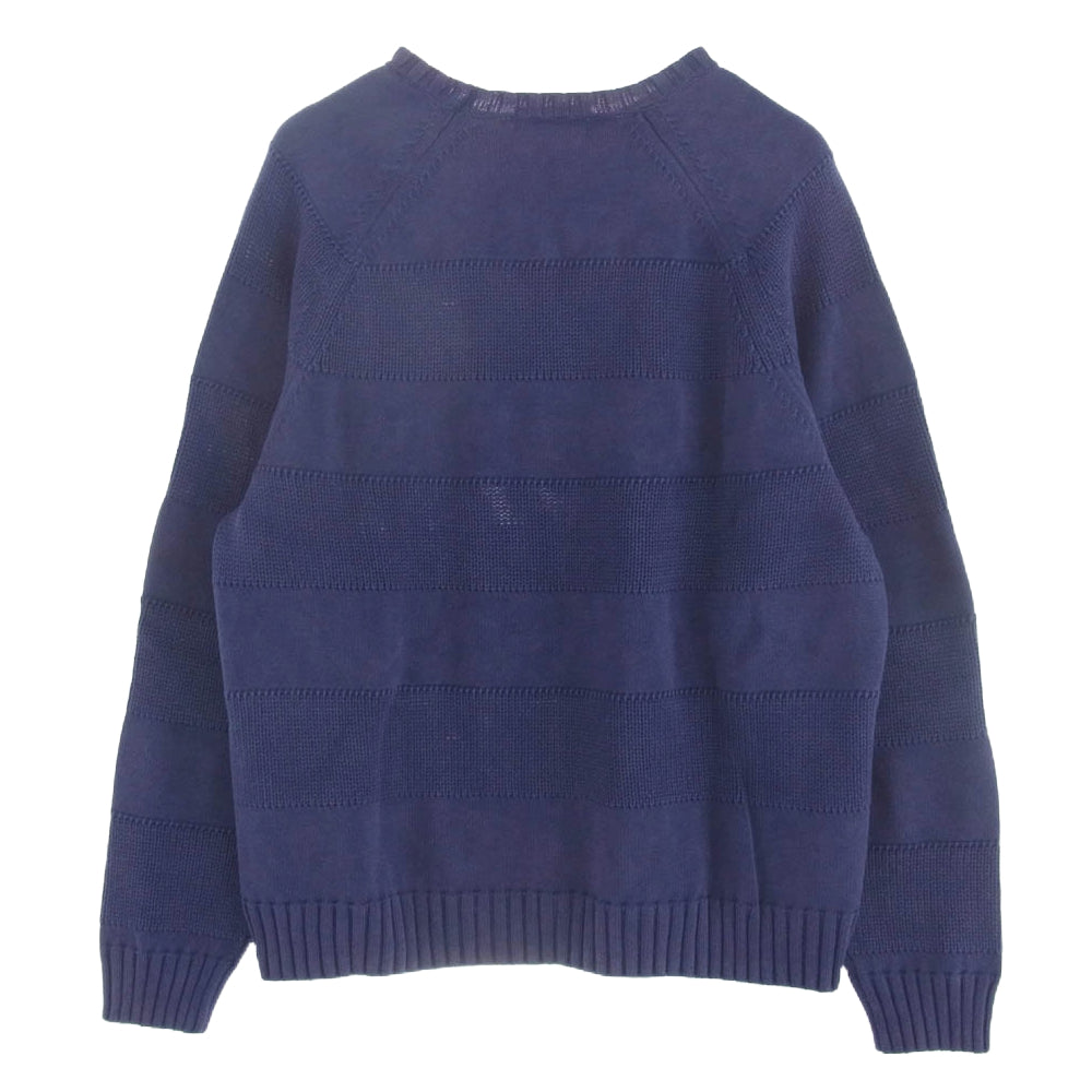 Supreme シュプリーム 23SS Small Box Stripe Sweater  スモール ボックス セーター ニット パープル系 L【中古】