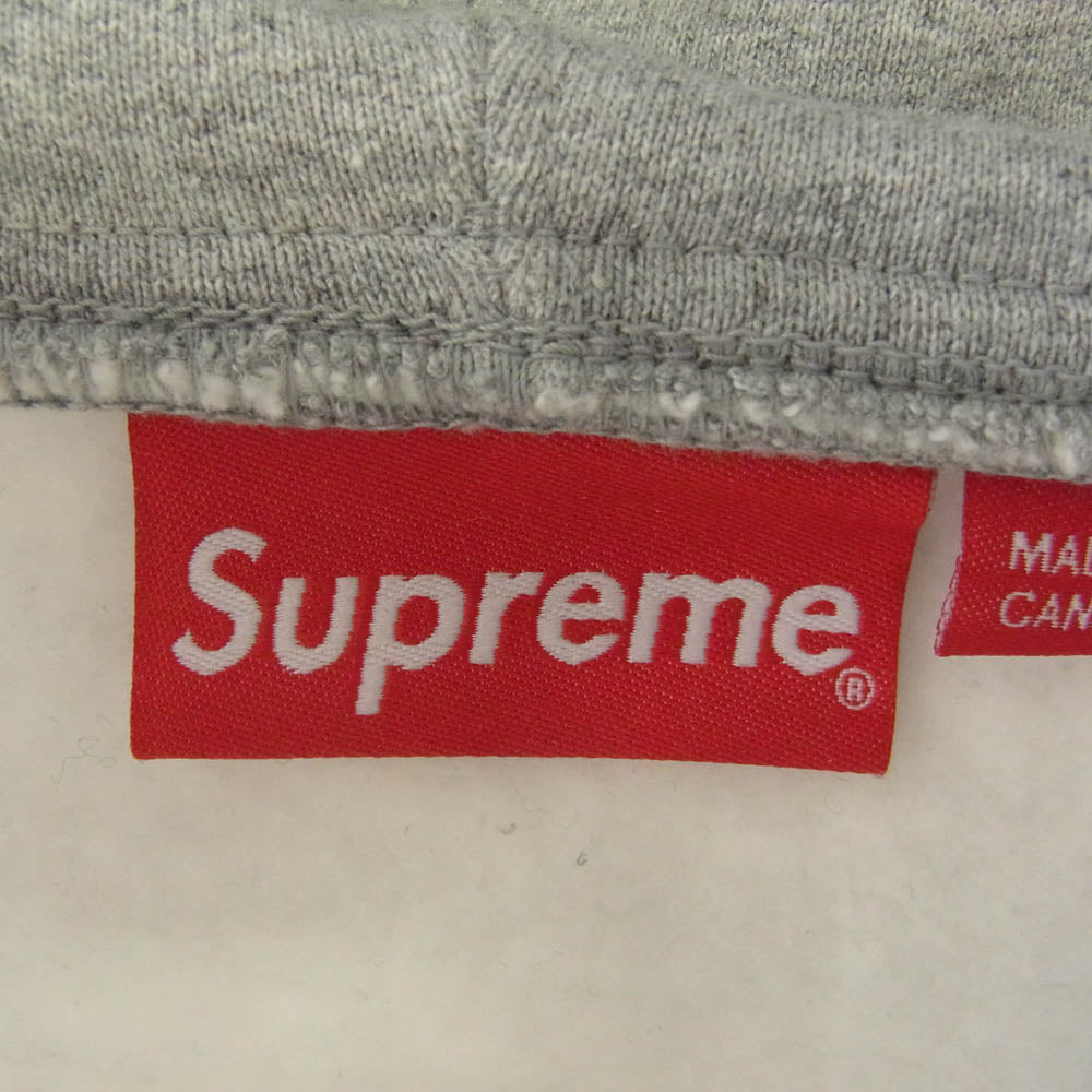 Supreme シュプリーム Small Box Facemask Zip Up Hooded Sweat スモール ボックス フェイス マスク ジップ アップ フーディー スウェット グレー系 M【中古】