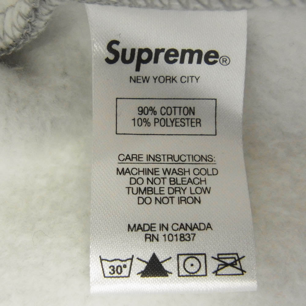 Supreme シュプリーム Small Box Facemask Zip Up Hooded Sweat スモール ボックス フェイス マスク ジップ アップ フーディー スウェット グレー系 M【中古】