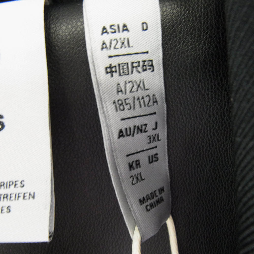 adidas アディダス IZ4033 スリーストライプス ルーズ ファイヤーバード トラックスーツジャケット ブラック系 3XL【新古品】【未使用】【中古】