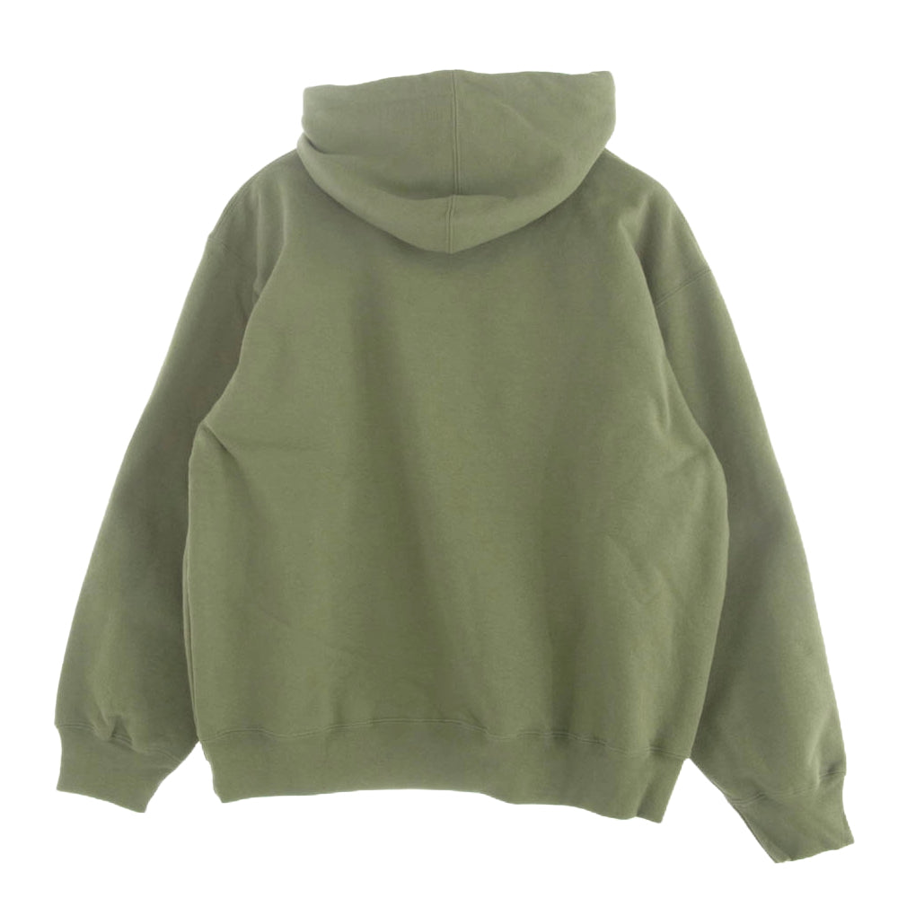 Supreme シュプリーム 23AW Shop Small Box Hooded Sweatshirt Brooklyn スモールボックス スウェット ブルックリン パーカー カーキ系 L【中古】