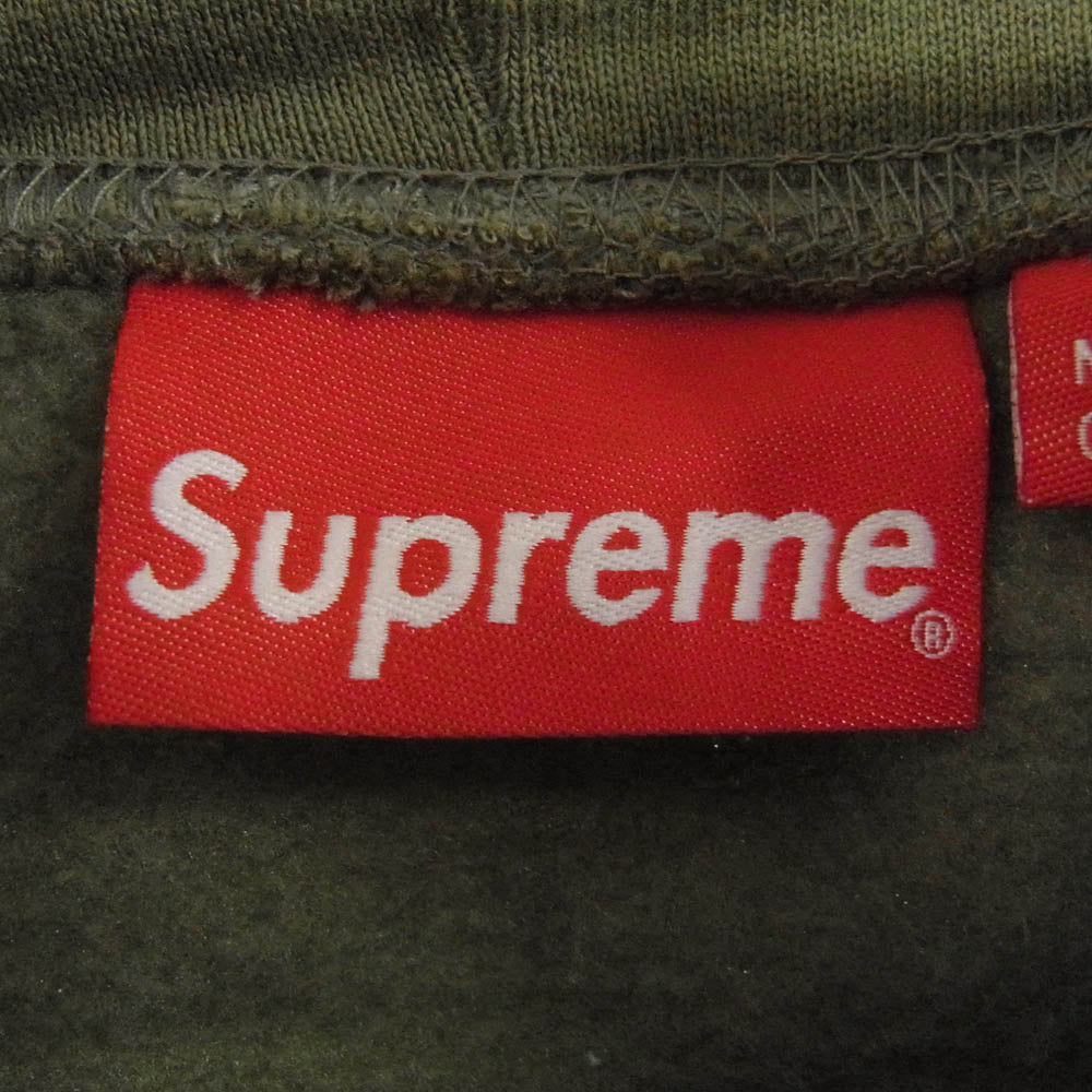 Supreme シュプリーム 23AW Shop Small Box Hooded Sweatshirt Brooklyn スモールボックス スウェット ブルックリン パーカー カーキ系 L【中古】