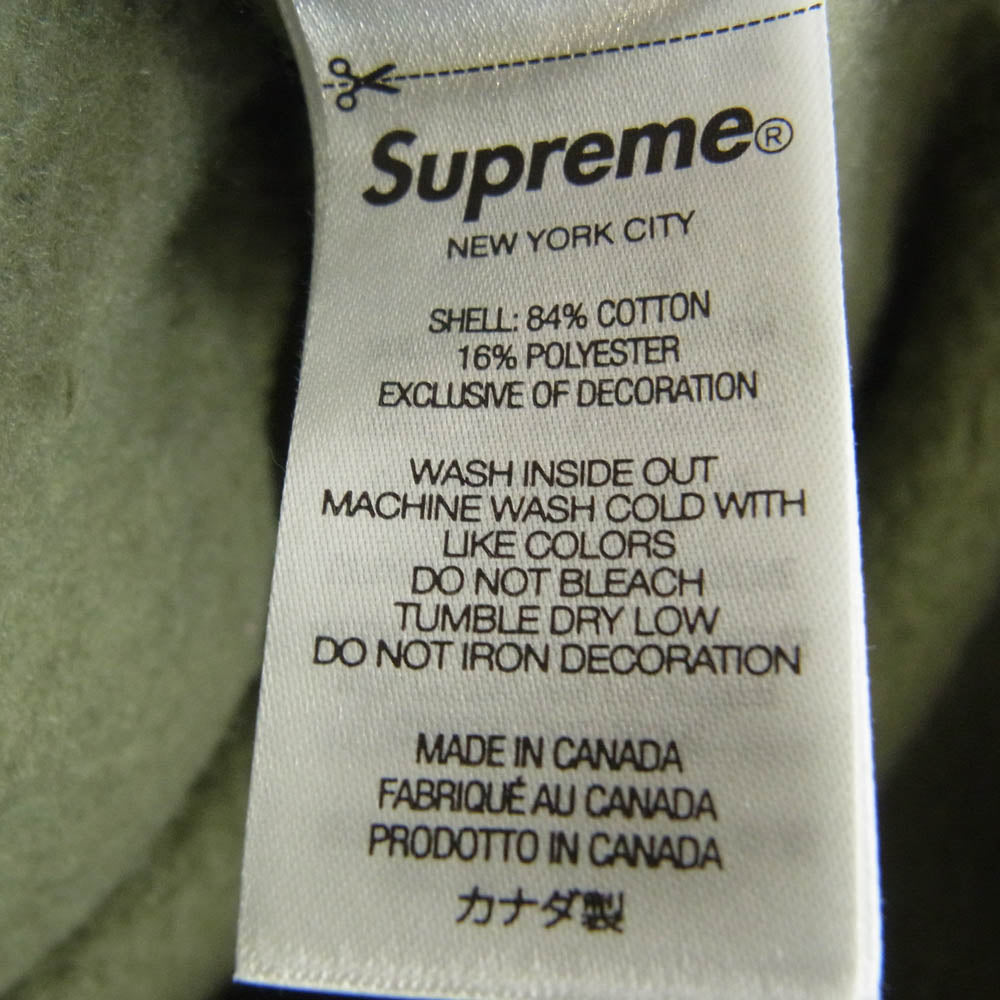 Supreme シュプリーム 23AW Shop Small Box Hooded Sweatshirt Brooklyn スモールボックス スウェット ブルックリン パーカー カーキ系 L【中古】