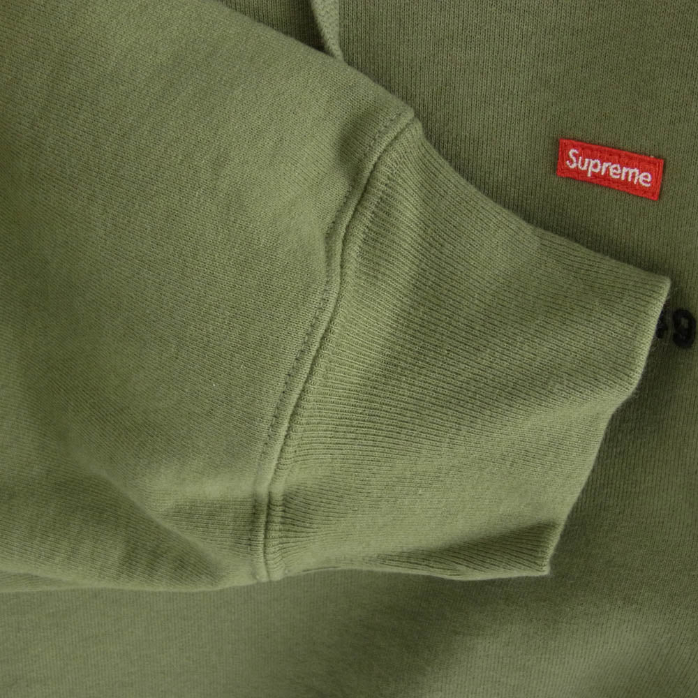 Supreme シュプリーム 23AW Shop Small Box Hooded Sweatshirt Brooklyn スモールボックス スウェット ブルックリン パーカー カーキ系 L【中古】