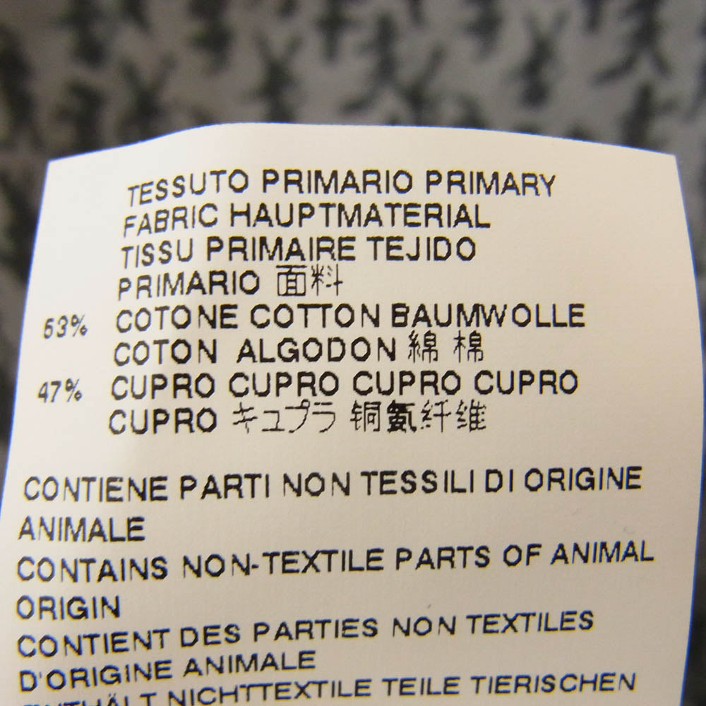 MAISON MARGIELA メゾンマルジェラ 16AW S50DL0292 10ライン 四つタグ レギュラーカラー 長袖 シャツ 総柄 グレー系 40【中古】