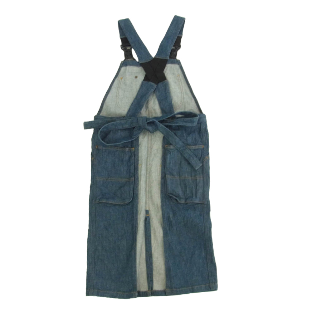 カムアンドプレイサプライ デニム エプロン インディゴブルー系【中古】