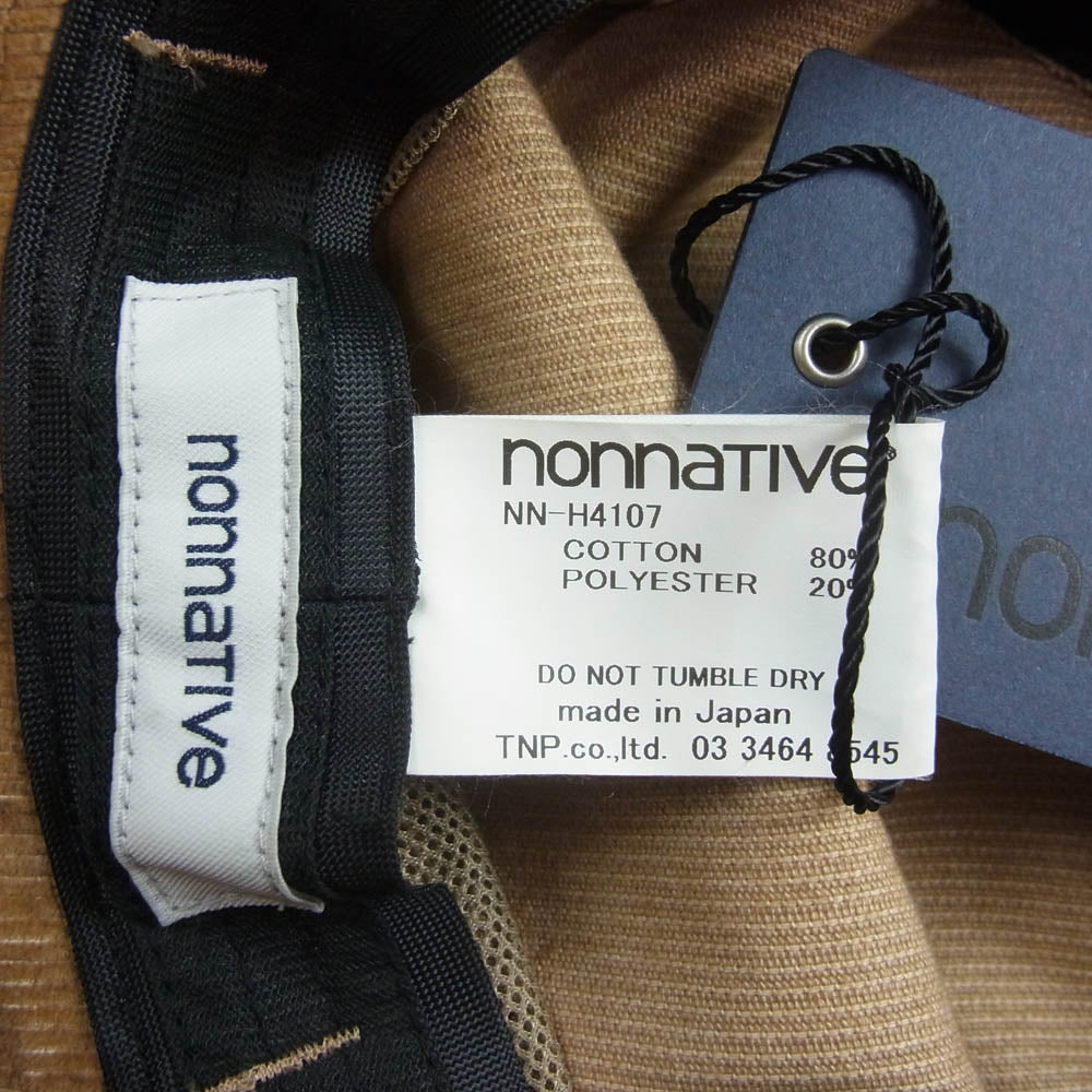 nonnative ノンネイティブ NN-H4107 HIKER HAT コーデュロイ ハット 帽子 ベージュ系 OS【新古品】【未使用】【中古】