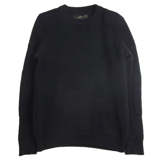 ADDICT CLOTHES アディクトクローズ パテッドワッフル コットン ニット ブラック系 36【中古】
