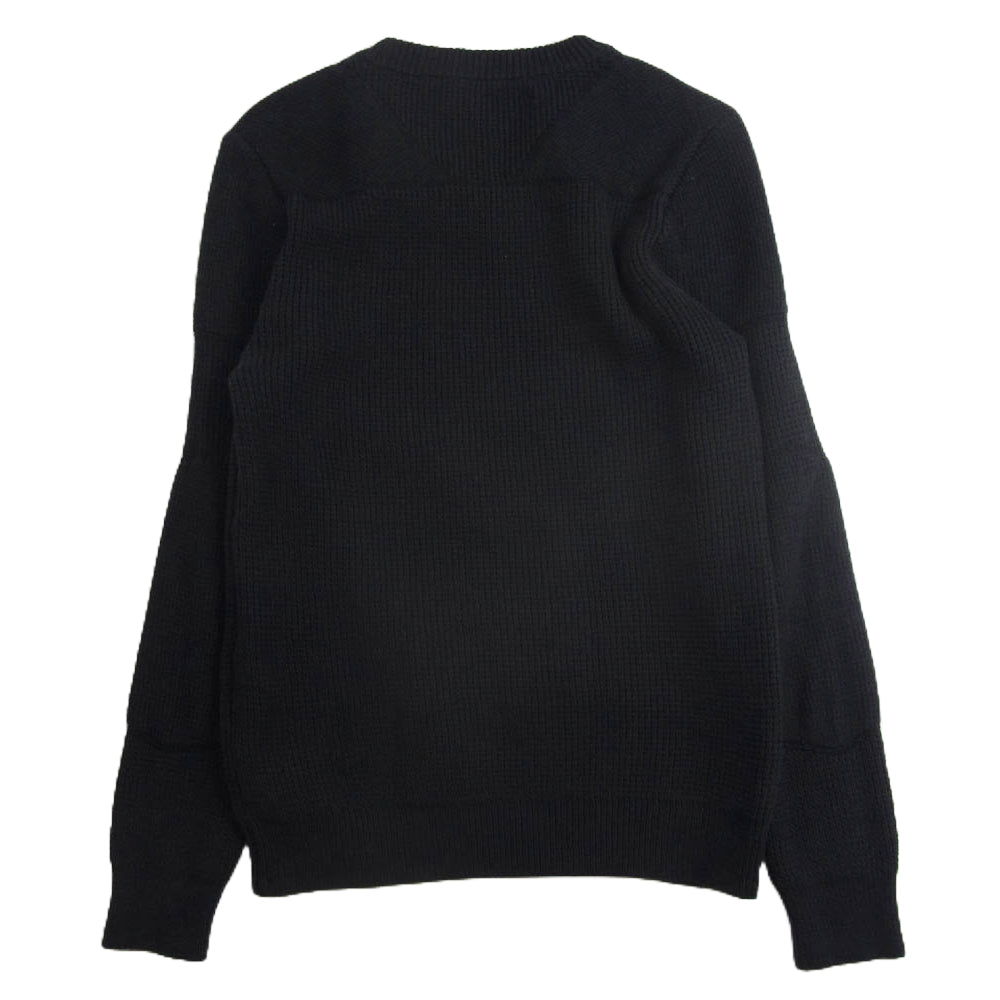 ADDICT CLOTHES アディクトクローズ パテッドワッフル コットン ニット ブラック系 36【中古】