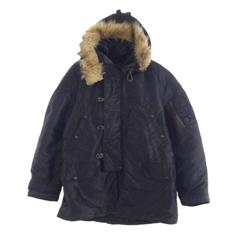 Buzz Rickson's バズリクソンズ 99-T-10001 UNITED CARR ユナイテッド カー N-3B フライト ジャケット ブラック系 S【中古】