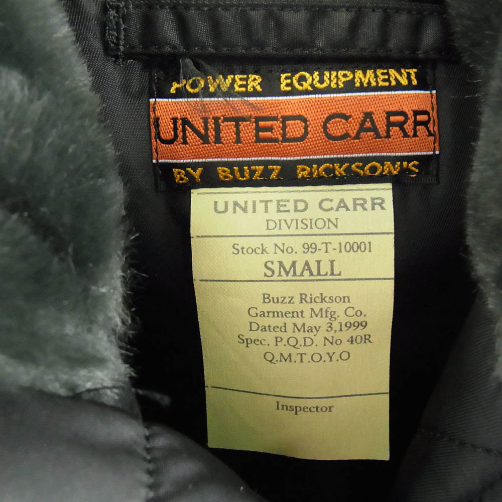 Buzz Rickson's バズリクソンズ 99-T-10001 UNITED CARR ユナイテッド カー N-3B フライト ジャケット ブラック系 S【中古】