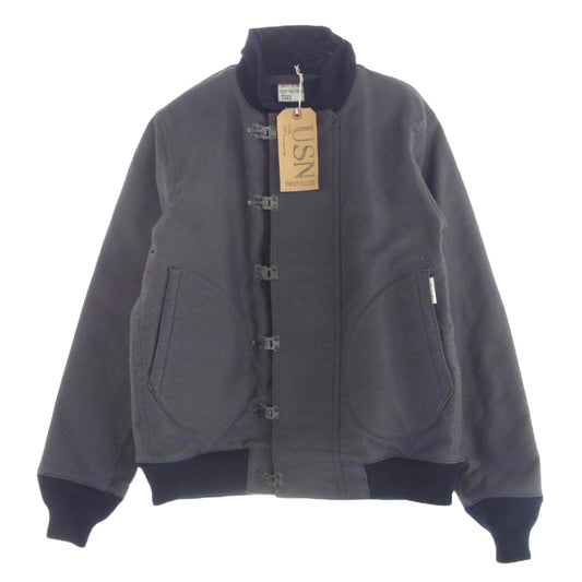 WAREHOUSE ウエアハウス U.S.NAVY 6HOOK DECK JACKET デッキ ジャケット ネイビー系 グレー系 36【中古】