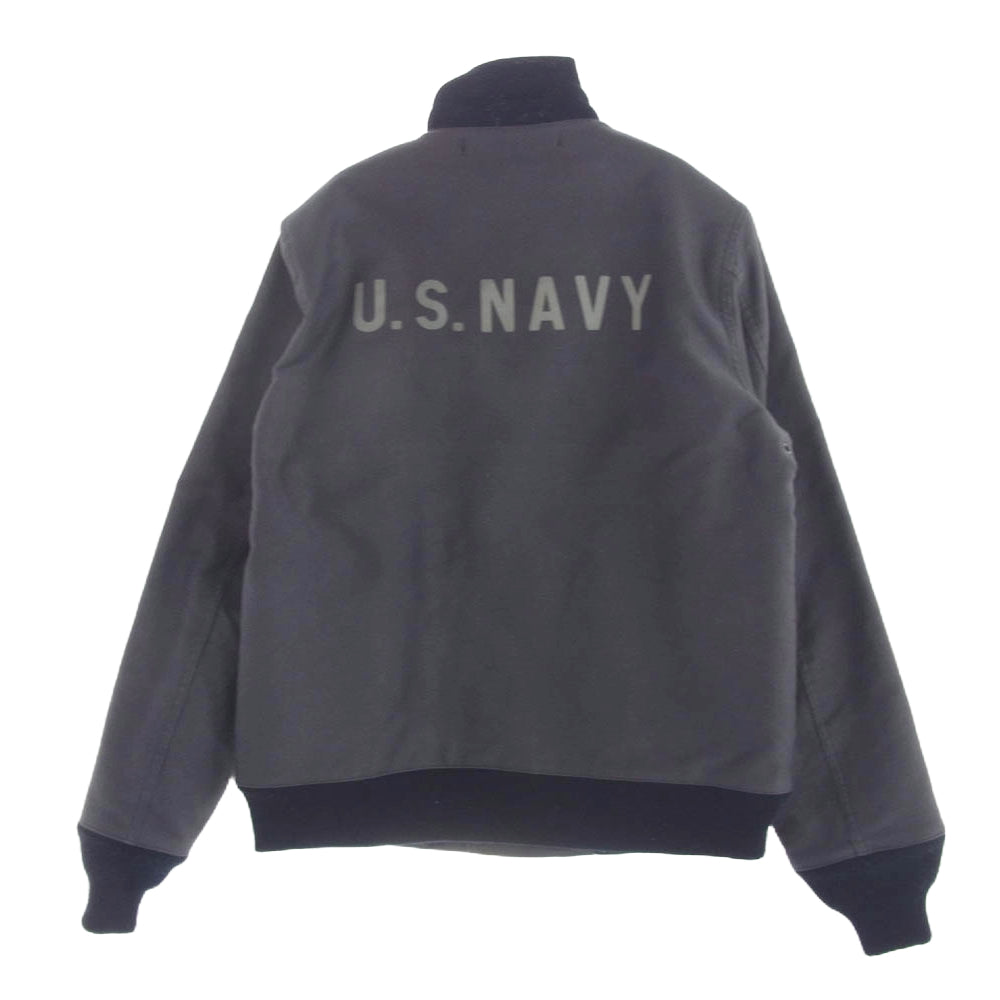 WAREHOUSE ウエアハウス U.S.NAVY 6HOOK DECK JACKET デッキ ジャケット ネイビー系 グレー系 36【中古】