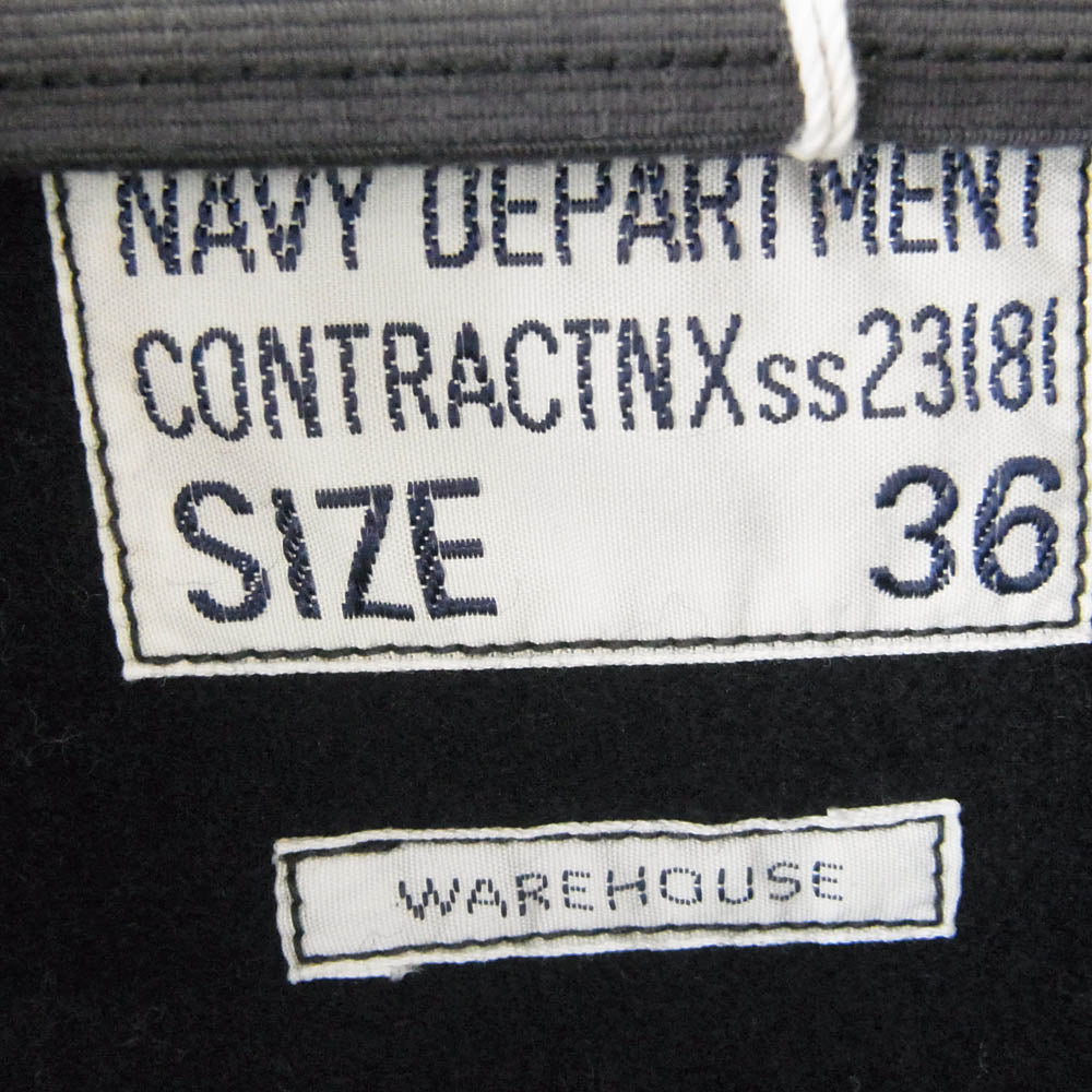 WAREHOUSE ウエアハウス U.S.NAVY 6HOOK DECK JACKET デッキ ジャケット ネイビー系 グレー系 36【中古】