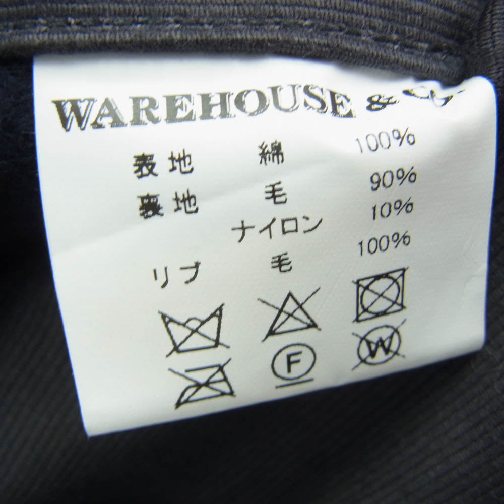 WAREHOUSE ウエアハウス U.S.NAVY 6HOOK DECK JACKET デッキ ジャケット ネイビー系 グレー系 36【中古】