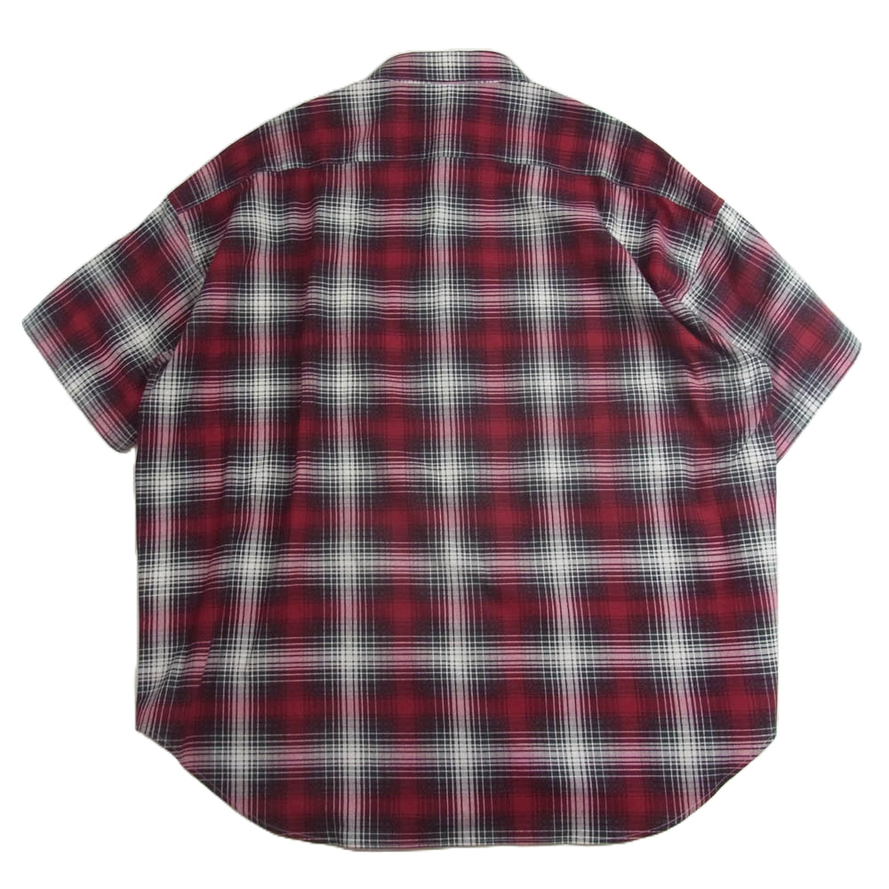 N.HOOLYWOOD エヌハリウッド 22231-SH12-020peg COMPILE HALF SLEEVE SHIRT コンパイル ハーフスリーブ シャツ 半袖 チェック レッド系 38【新古品】【未使用】【中古】