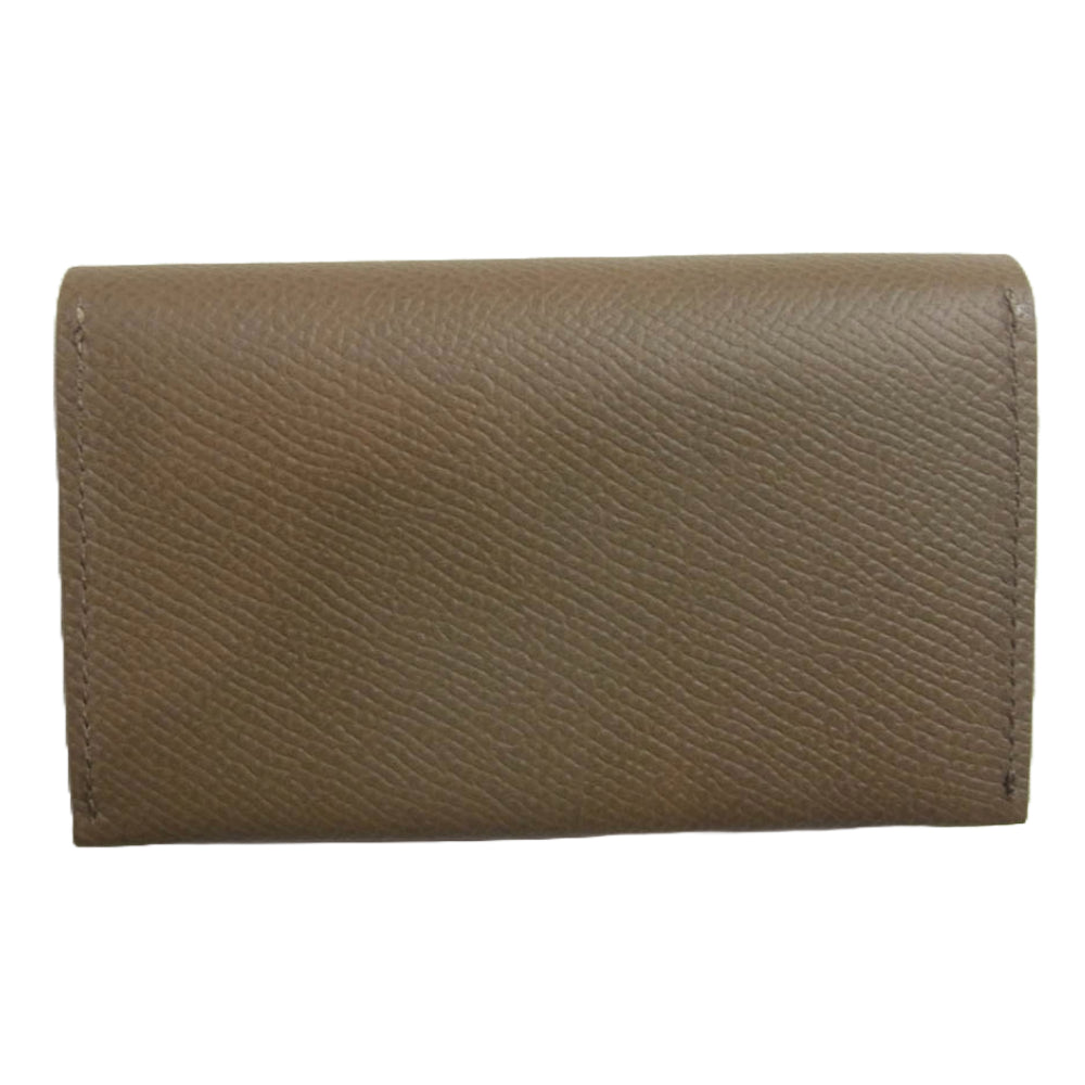 ディガウェル CARD CASE Calf leather カーフレザー カード ケース グレー系【極上美品】【中古】