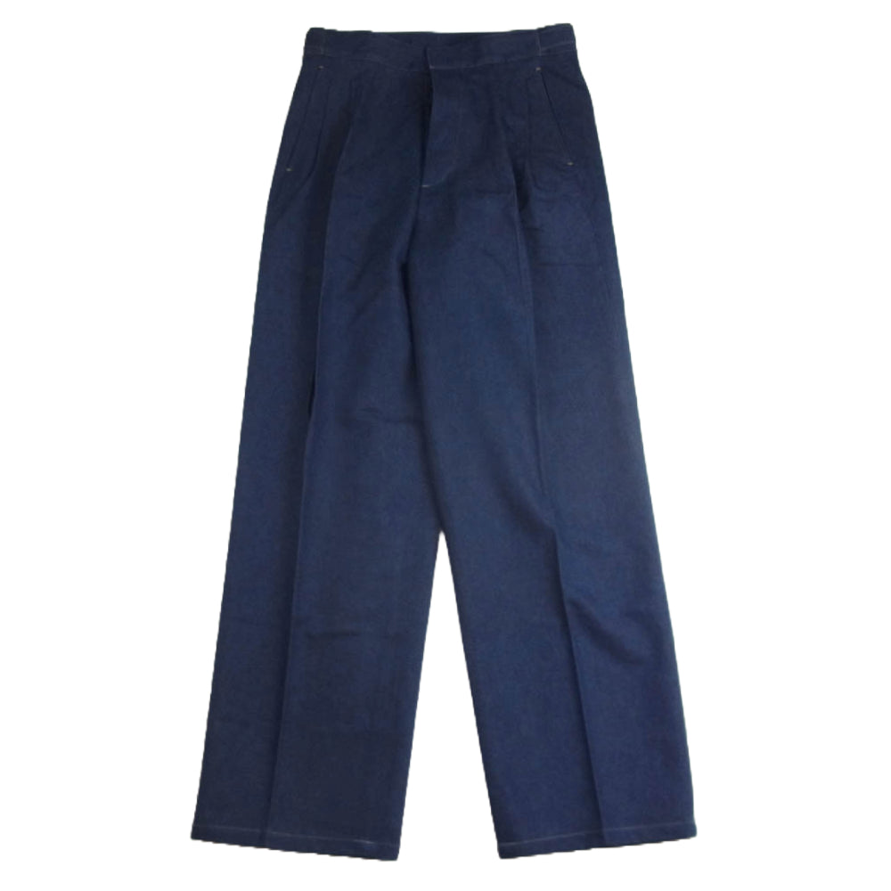 ザ クラシック OU-C007 サイドベルト トラウザーズ デニム パンツ インディゴブルー系 46【新古品】【未使用】【中古】