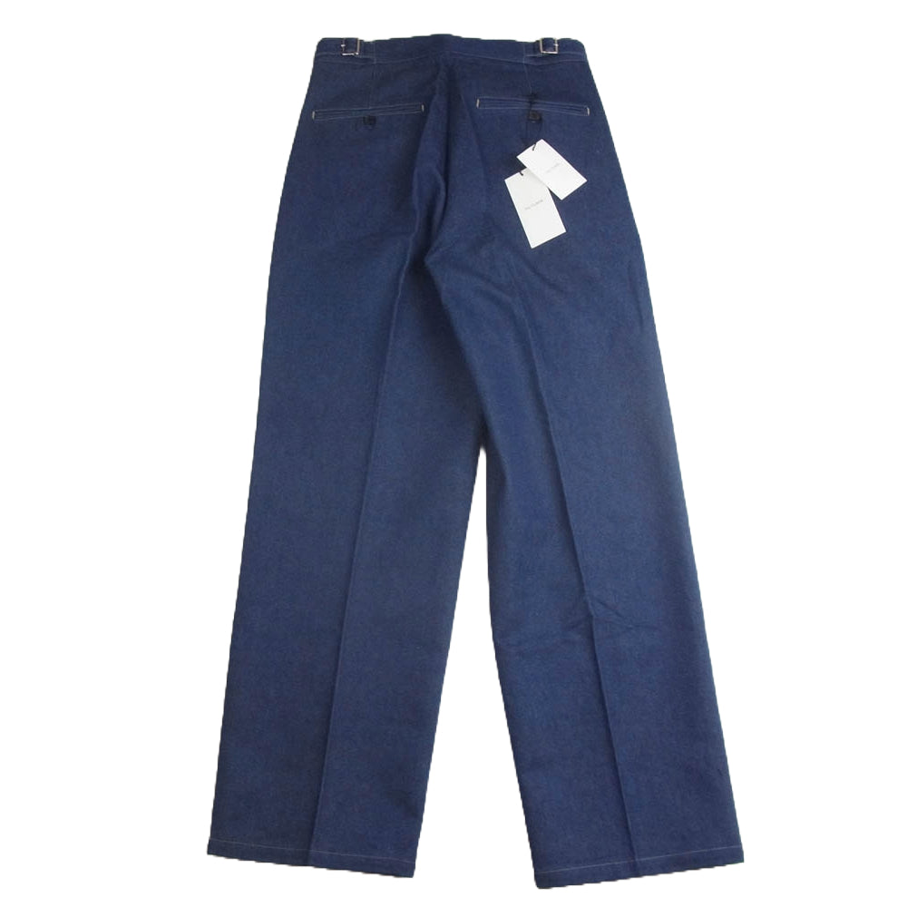 ザ クラシック OU-C007 サイドベルト トラウザーズ デニム パンツ インディゴブルー系 46【新古品】【未使用】【中古】