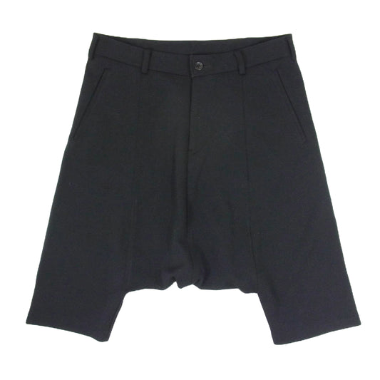 BLACK COMME des GARCONS ブラックコムデギャルソン 1D-P203 AD2009 ポリ サルエル ショート パンツ ブラック系 M【美品】【中古】
