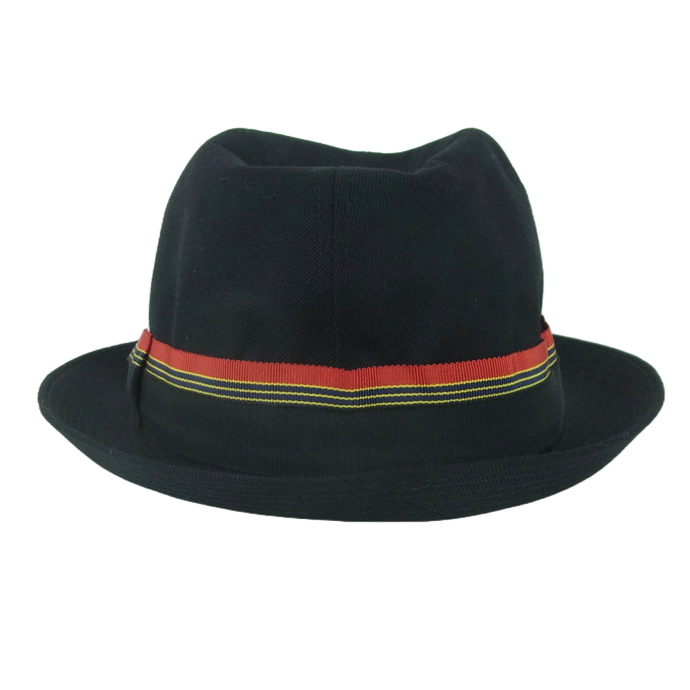 コムデギャルソンシャツ S18630 ポリ ウール ライン ハット 帽子 フランス製 ブラック系 L【中古】