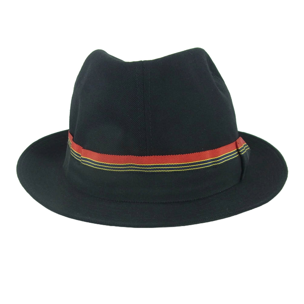 コムデギャルソンシャツ S18630 ポリ ウール ライン ハット 帽子 フランス製 ブラック系 L【中古】