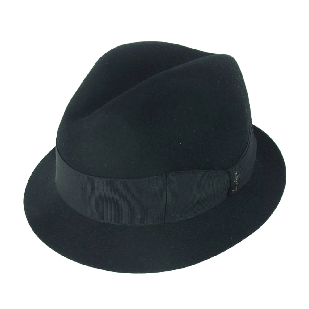 JUNYA WATANABE COMME des GARCONS MAN ジュンヤワタナベコムデギャルソンマン WF-K602 BORSALINO ボルサリーノカモフラ ウール ハット 帽子 ブラック系 L 60【中古】