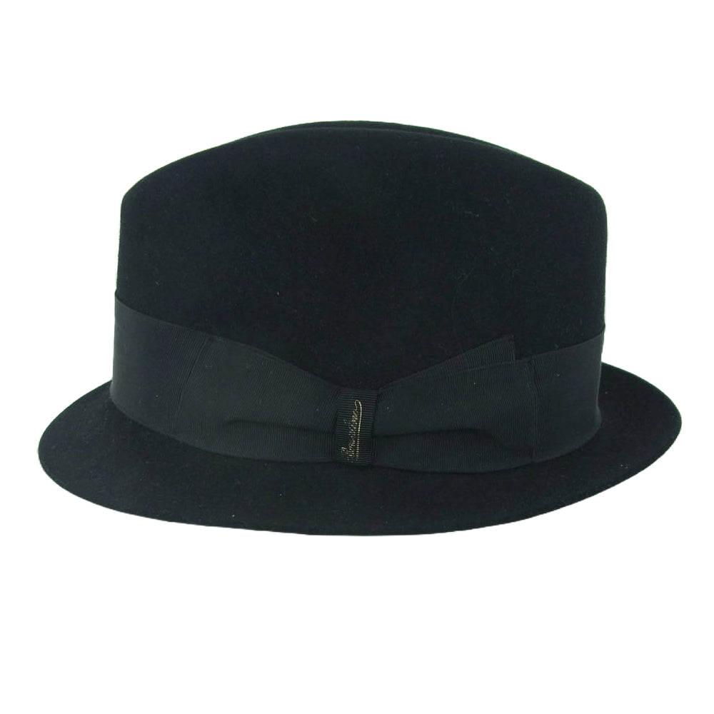 JUNYA WATANABE COMME des GARCONS MAN ジュンヤワタナベコムデギャルソンマン WF-K602 BORSALINO ボルサリーノカモフラ ウール ハット 帽子 ブラック系 L 60【中古】